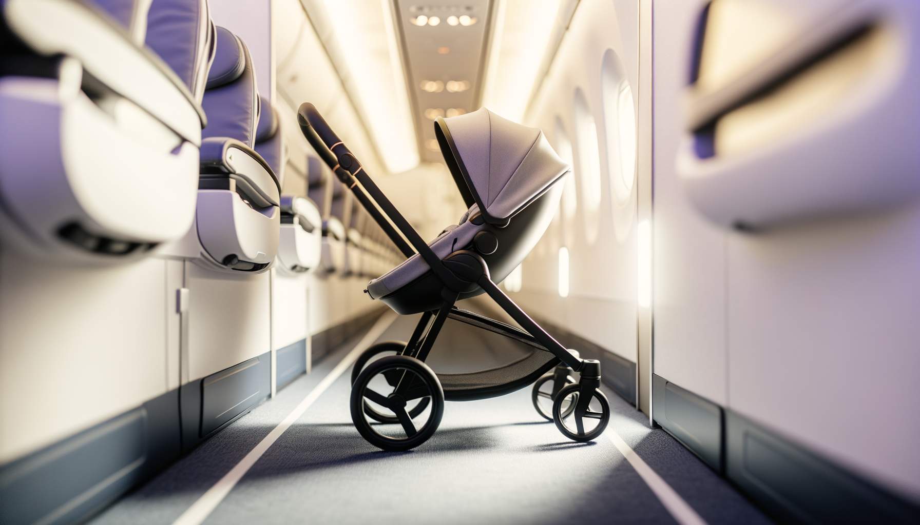 Voyage en famille : poussette dans l'avion, conseils pratiques